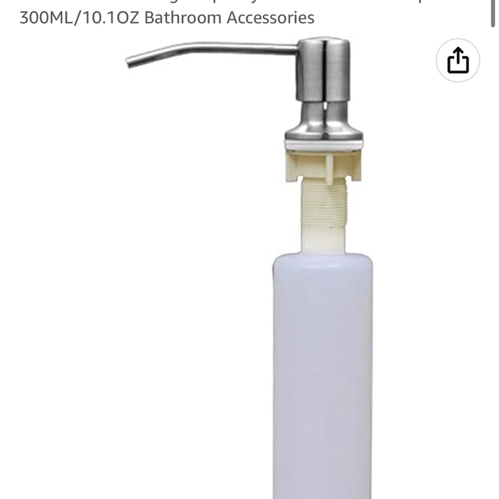 Kitchen sink soap dispenser